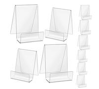 Alipis 10 Pièces Présentoir Acrylique Transparent Support Stable pour Cartes de Visite Photos Magazines Affiches Exposition Artistique Polyvalent et Design Moderne