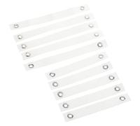 Alipis 10 Pièces Sangles Anti-basculement pour Étagères, Ancrages Muraux | Nylon Blanc, Installation sans Perçage, pour Maison et Salon, Compatible Murs en Brique et Montants