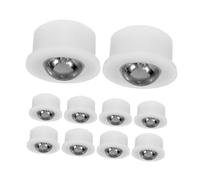 Alipis 10 Pièces Swivel Ball Bearing Casters Stainless Steel Rollers For Furniture Appliances And Industrial Tools Smooth Floor-friendly Wheels