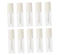 Alipis 10 pièces Tube à Gloss Vide avec Bouchon Blanc Bouteilles Compactes Rechargeables pour Brillant à Lèvres DIY Tubes Légers et Durables pour Maquillage Portable
