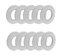 Alipis 10 rouleaux de ruban adhésif double face en mousse blanche de 5 m - Bandes adhésives ultra-résistantes pour la fixation de tableaux, affiches et autres objets artisanaux, en intérieur comme