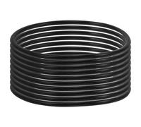 Alipis 100 Bracelets en Silicone Noir 2,5 Mm, Élastiques Fins pour Cheveux et Poignet, Accessoires Rétro Années 80 pour Femmes, Bracelets Esthétiques Légers et Polyvalents, Lot de 100