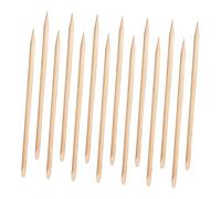 Alipis 100 pièces Bâtonnets Bois pour Cuticules Double Tête Outils Manucure Poussoir Repousse-cuticules Léger et Compact pour Ongles Fournitures Manucure et Pédicure Professionnelles et