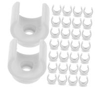 Alipis 100 pièces Clips de Serrage U pour Tuyaux PVC Supports Robustes pour Conduits et Tuyaux Blanc