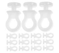 Alipis 100 Pièces Crochets S Plastique Blanc Robustes avec Rail Coulissant Réglable Crochets Suspendus Multifonctions pour Cuisine Ustensiles Casseroles et Petits Objets Gestion Optimisée