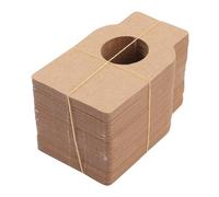 Alipis 100 pièces Étiquettes Papier Kraft pour Bouteille de Vin Étiquettes Suspendues Résistantes pour Cave à Vin Réutilisables et Faciles à Écrire Lot de Marqueurs pour Bouteilles