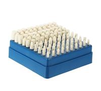 Alipis 100 Pièces Kit de Meules de Polissage Laine Feutrée pour Outils Rotatifs Disques de Polissage Multifonctions Compacts et Faciles à Installer
