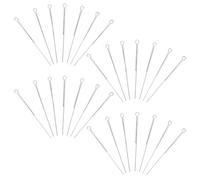 Alipis 100 Pièces Leurre à Paillettes DIY en Acier 75mm, Fil Préformé | Fabrication D’appâts, Usage Lac, Finition Argentée Multicouche sous Vide, Rotation Rapide et Retour Élastique
