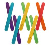 Alipis 100 pièces Lot de Bâtonnets Jumbo Bois pour Glaces et Bricolage Bâtons Larges pour Sucettes Sticks Polyvalents pour DIY et Modelage Adaptés Garçon Fille et Adultes