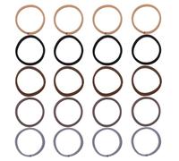 Alipis 100 pièces Lot de Élastiques Cheveux Marron Haute Élasticité Accessoires pour Queue de Cheval Mini Bandes Adaptées Cheveux Épais Résistants pour Usage Quotidien et Voyage