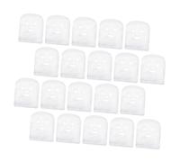 Alipis 100 pièces Masques Feuilles de Gauze Pré-découpés pour Visage Couverture Faciale Jetable pour Soins Spa Absorption et Adaptée Aux Formules Épaisses