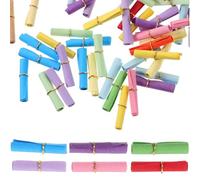 Alipis 100 pièces Mini Parchemins Papier Coloré pour Bouteille à Souhaits Messages Chanceux Délicats pour Décoration Vintage et Loisirs Créatifs