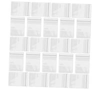 Alipis 100 Pièces Pochette de Rangement Transparent PVC de Stockage pour Bijoux Sac Autocollant Pratique