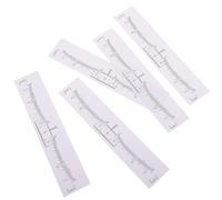 Alipis 100 Pièces Règles à Sourcils Jetables en Pvc Blanc, Haute Flexibilité et Pratiques, Outil de Mesure Précis pour Maquillage des Sourcils pour Débutants et Experts