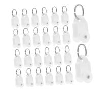 Alipis 100 Pièces Silent Curtain Track Glider Hooks with Dual Wheel Rollers Smooth Glide for Ceiling Mounted Window Curtain Rails TPE Material Compatible with Sliding Panels