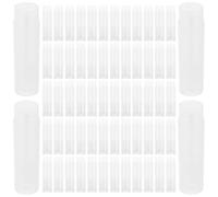 Alipis 100 Pièces Tube Lèvres Vide en Plastique avec Bouchons, Mécanisme à Roue Poussoir, pour DIY et Rangement de Stick à Lèvres