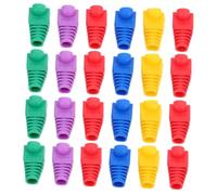 Alipis 100pièces Cache Câble Ethernet Protecteur Bouchons Résistants Plastique pour Connecteurs Protection De Câble Et Gestionnaire De Fil