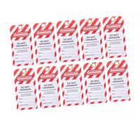 Alipis 10pièces Étiquettes De Consignation Et Avertissement Pour Réparation Équipements Étiquettes De Sécurité Avec Message Ne Utiliser Pour Atelier Et Usine