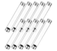 Alipis 10pièces Étuis Cylindriques Transparents pour Stylos à Bille Lot de Vides Individuels pour Collection