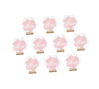 Alipis 10Pièces Numéros De Table Hexagonaux Support pour Mariages Et Événements Décoration pour Trouver Places des Invités