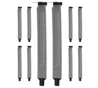 Alipis 10pièces Plaques de Fermeture Pci Vented Dur Couvercles de Fente Antipoussière pour Boîtier PC Gamer Protection et Dissipation Thermique pour Ventilateur PC