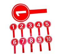 Alipis 10pièces Tableaux Affichage Portables à Numéros Avec Poignées Pour Raquettes De Score Lot