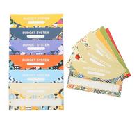 Alipis 12 ensembles Ensemble d'enveloppes avec feuilles pour gestion de trésorerie organiseur portable pour contrôle des dépenses et planification mensuelle pour indépendance financière