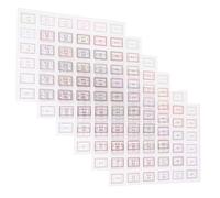 Alipis 12 Feuilles Autocollants Calendrier Numérotés Auto-adhésifs Stickers Planification Année Complète pour Carnet Agenda et Scrapbooking Couleur Dégradée Lot