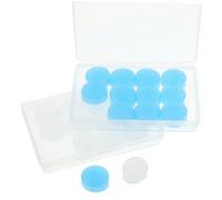 Alipis 12 Paires Bouchons Oreilles Silicone pour Sommeil Lot de Bouchons Réutilisables pour Voyager Nager Concerts et Bruit des Ronflements Confort Optimal et Étanches Bleu Transparent