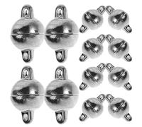 Alipis 12 Pcs Fermoirs Ronds 8 MM en Alliage pour Colliers et DIY Connecteurs de Bijoux Soi-Même Accessoires Polyvalents pour Création Personnalisée