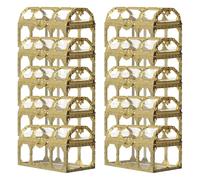Alipis 12 Pièces Boîte à Dragées de Coffre Trésor Mariage Dorée en Plastique Emballage Créatif et Rangement de Bonbons pour Fêtes et Banquets