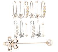 Alipis 12 Pièces Broche de Sécurité pour Pull et Cardigan, Alliage | Accessoire Vestimentaire Mixte, Style Mode Raffiné, pour Travail et Occasions Formelles, Lot Assorti Style Aléatoire