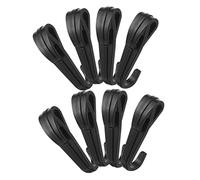Alipis 12 Pièces Clips de Sécurité pour Casque Crochets de Lampe Frontale pour Accessoires de Casque de Construction Fixation Fiable et Antidérapante