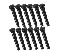 Alipis 12 pièces Épingles de Chevalet pour Guitare Acoustique Accessoires de Remplacement pour Guitares Folk Pins de Fixation des Cordes Noirs Adaptés Aux Musiciens Débutants et