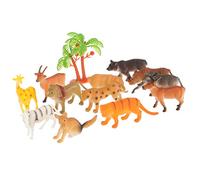 Alipis 12 pièces Figurines Animaux Modèles Danimaux pour Décoration Maison Bureau Centre de Table Jouets Éducatifs Garçon Fille Set Animaux Jungle et Zoo