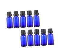Alipis 12 pièces Flacons Vides Verre pour Huiles Essentielles avec Grand Bouchon Étanche Petits Flacons de Voyage Rechargeables pour Diffuseurs et Stockage de Parfum