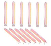 Alipis 12 pièces Flexible Perm Rods For Women Lightweight Plastic Hair Curling Tools For Long And Short Hair Easy-to-use Cold Wave Curlers Portable