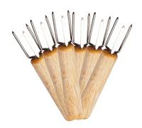 Alipis 12 Pièces fourche à maïs cuisine accessoires accessoire cuisine piques à maïs fourchette à gril porte-épis de maïs titulaire de maïs brochettes de maïs pratiques Acier inoxydable
