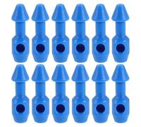Alipis 12 Pièces Insert de Bande Élastique en Caoutchouc Bleu | Accessoire Plastique Solide, Entretien Facile, Compatible et Ligne, Chasse Sous-marine