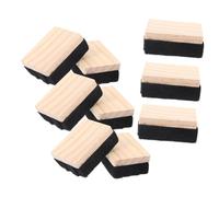 Alipis 12 pièces Lot de Gommes Effaceurs Feutre pour Tableau Bois Effaceurs Secs Réutilisables pour Bureau et Salle de Classe Nettoyage sans Poussière