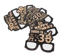 Alipis 12 Pièces Lunettes De 30E Anniversaire Lunettes De 30 Ans Drôles Décorations De Lunettes De 30E Anniversaire Accessoire De Stand De Costume Fournitures De Fête d'anniversaire