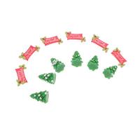 Alipis 12 Pièces Micro Paysage de Noël Ornements Mini Sapins Artificiels Décoratifs pour Bricolage DIY Fête Maison Bureau