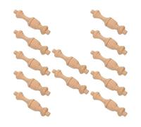 Alipis 12 Pièces Mini Roman Pillar Finials Massif Non pour Meubles DIY Décorations de pour Cabinets et Escaliers Finitions Artisanales Naturel