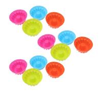 Alipis 12 Pièces Moule à Gâteau Chiffon Rond en Silicone, Petit Format