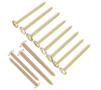 Alipis 12 Pièces Piquets de Repérage en Acier Inoxydable Or pour Usage Quotidien et Patio, Faciles à Installer et Solide, pour Bornes de Propriété et Monuments Extérieurs