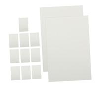 Alipis 12 pièces Plaques Aluminium Sublimation Blanches Cadres Photos Métal Vierges pour Transfert Thermique Personnalisable Décor Mural