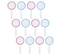 Alipis 12 Pièces Tableau de Score Effaçable Face, Portable, en Écume | Usage Juge et Écriture Diy, Réutilisable, Format Main, Panneau Blanc Vierge pour Vote et Enchères