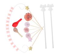 Alipis 12 Pièces Topper Happy Birthday Papier Ballons à Confettis et Ornements pour Fête Anniversaire