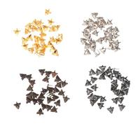Alipis 120 Mini Rivets en Alliage 6 MM Clous à Griffes Triangulaires pour Vêtements et Chapeaux de Poupée Décorations DIY Accessoires Résistants et Colorés Lot de Couleur Aléatoire