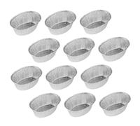 Alipis 125 pièces Bols Aluminium Jetables pour Barbecue et Cuisson Bols Ovales Robustes Tôle Aluminium pour Pâtisserie Cuisine Camping et Pique-